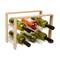 Mind Reader Modern Collection Bamboo & Acrylic 6 Bottle Wine Rack